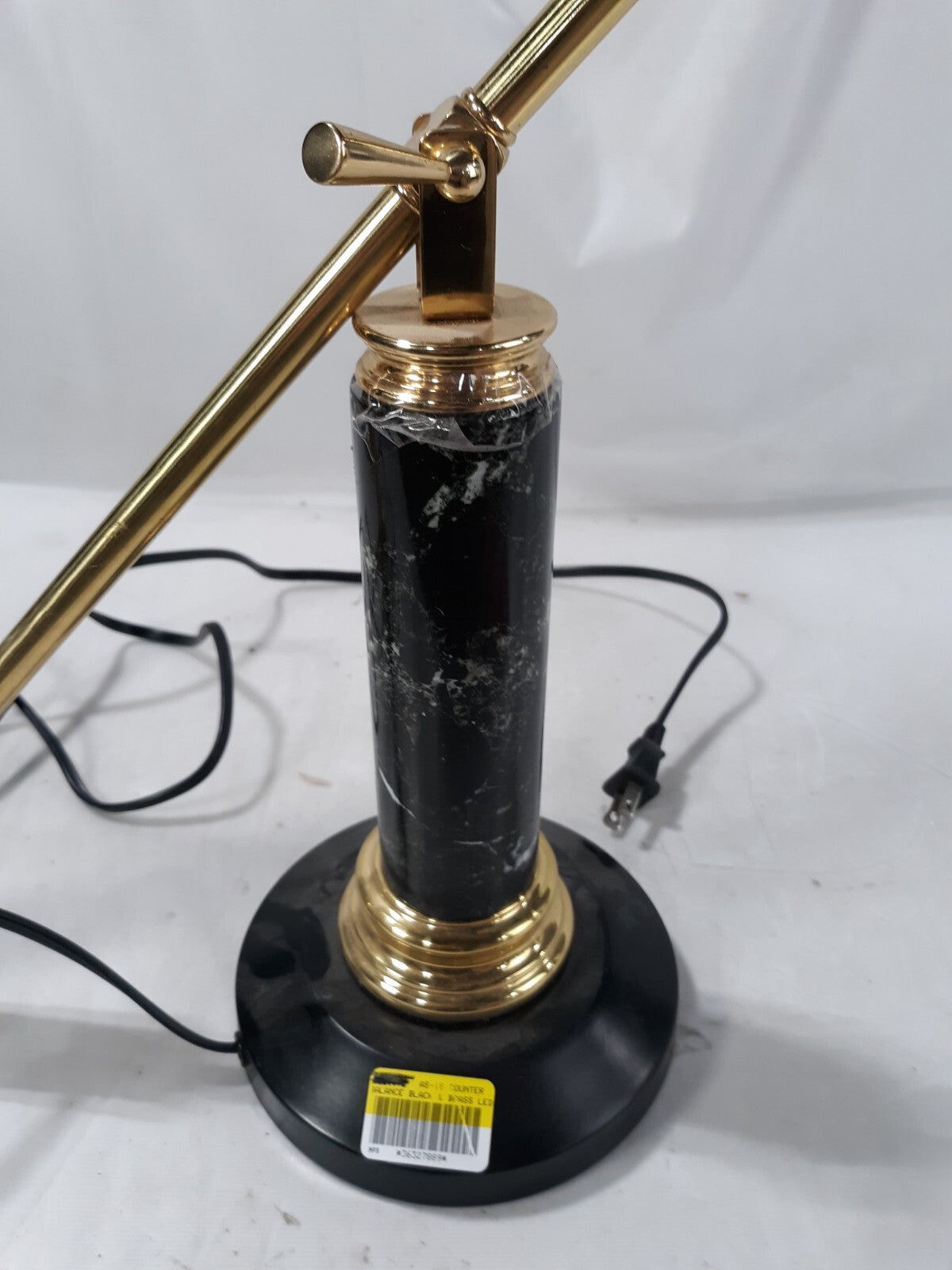 Black & Brass Balance Arm Piano Lamp Fluorescent Light