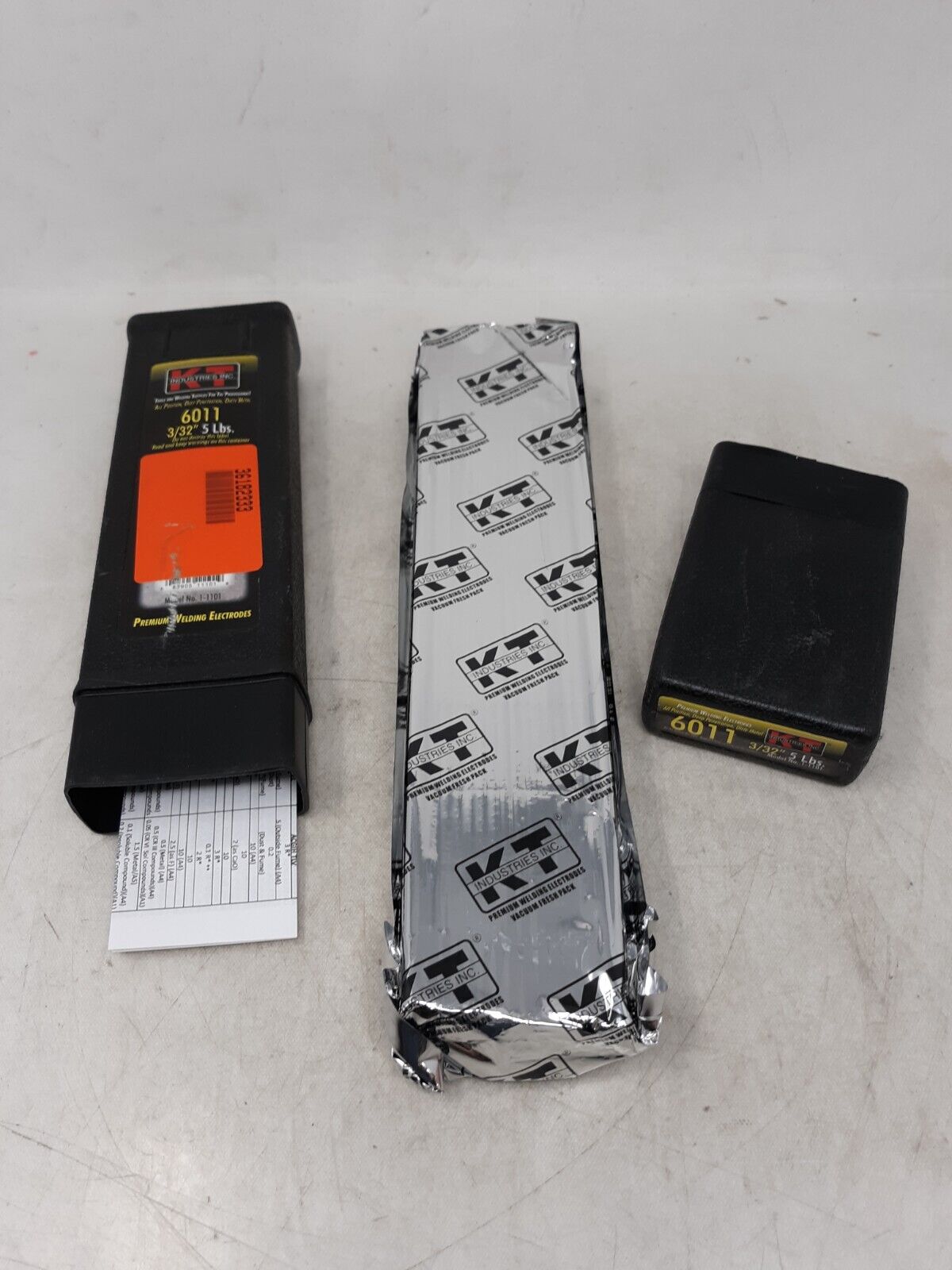 KT INDUSTRIES E6011 1/8" 5 LBS PROFESSIONAL WELDING ELECTRODES