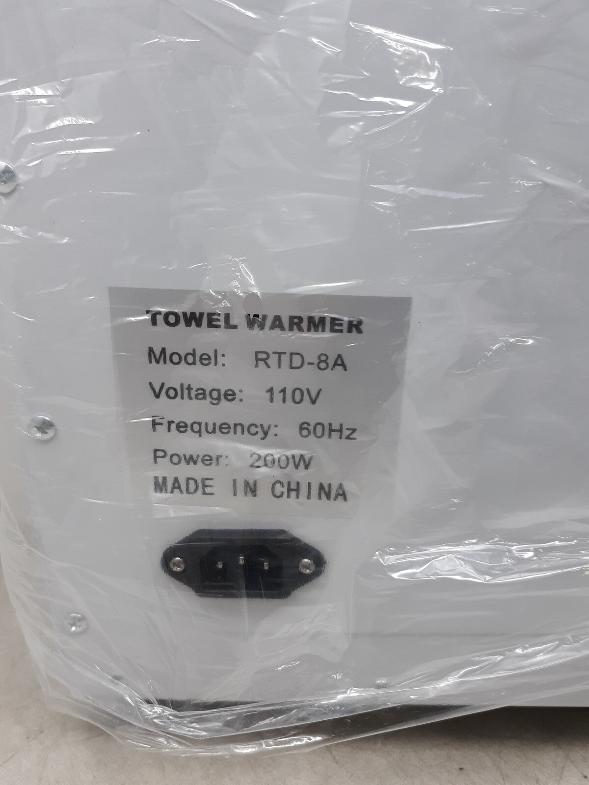 Mini Hot Towel Warmer Sterilizer Cabinet White RTD-8A Spa Salon Manicurist