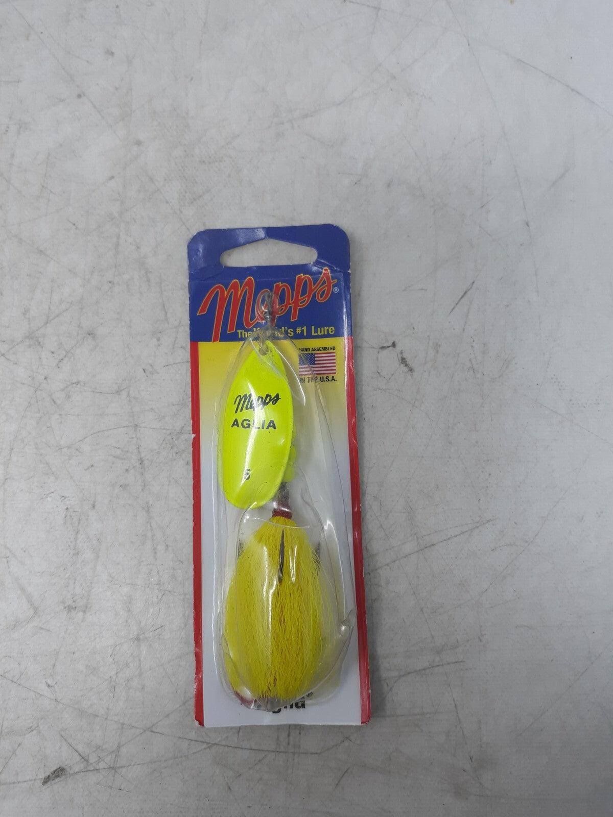 Mepps Aglia B5ST HC-Y Spinner Lure Size 5 1/2oz Treble Hook Hair Skirt USA