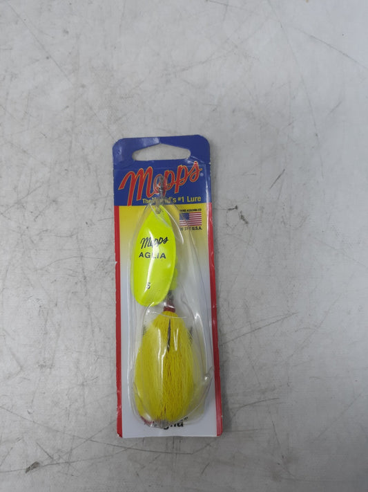 Mepps Aglia B5ST HC-Y Spinner Lure Size 5 1/2oz Treble Hook Hair Skirt USA