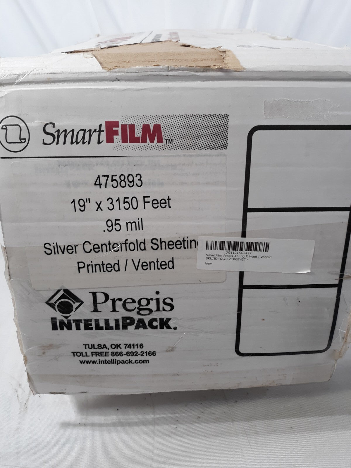 Pregis Smart Film Intellipack 13 inch x 3150 ft Silver Centerfold Sheeting ProHD
