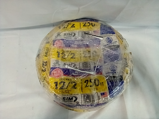 Southwire 28828255 250' 12-2 NMW/G Wire 12 AWG Yellow E18679