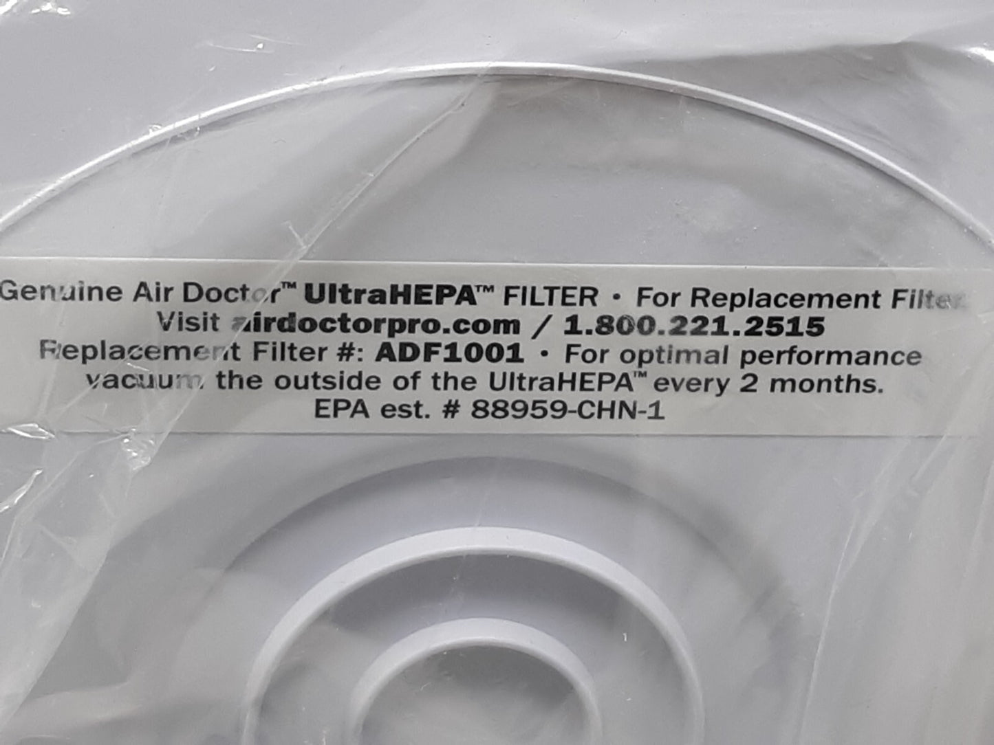ADF1001 Replacement Filter Set Air Doctor Compatible 3-in-1 Purifier Hepa