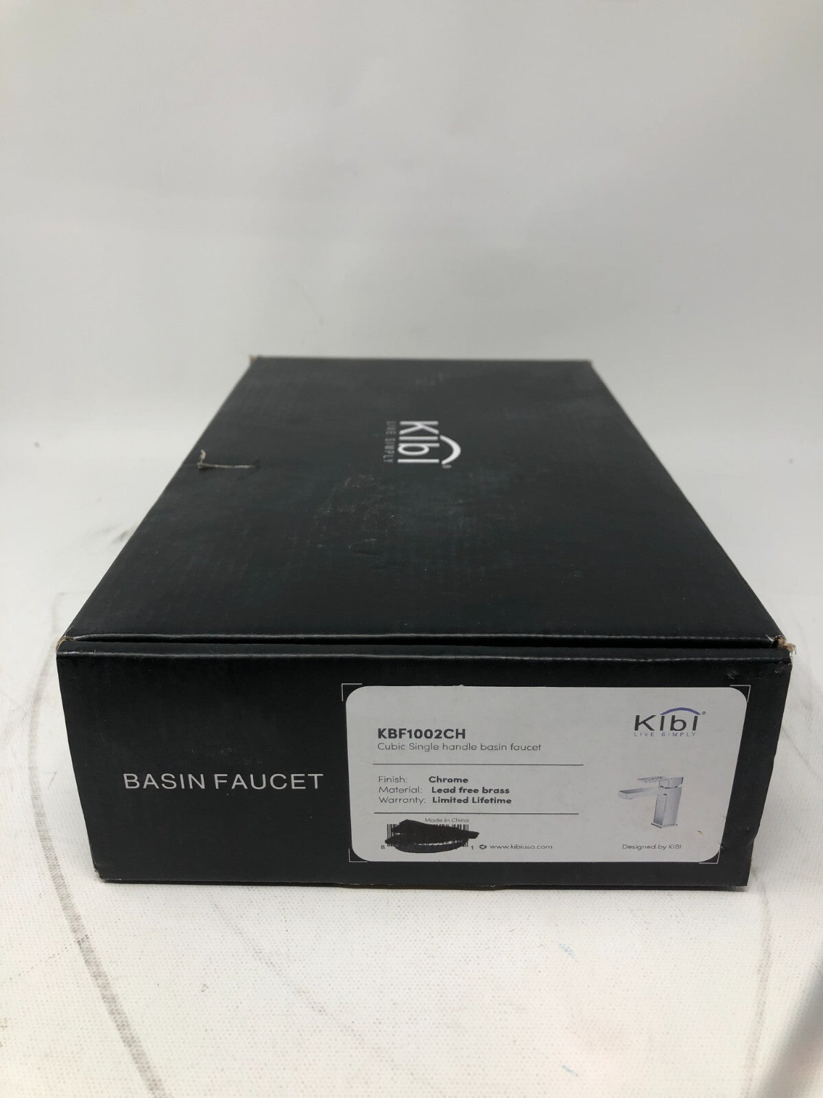 Kibi Cubic Single-Handle Basin Faucet ~ KBF1002CH, Chrome