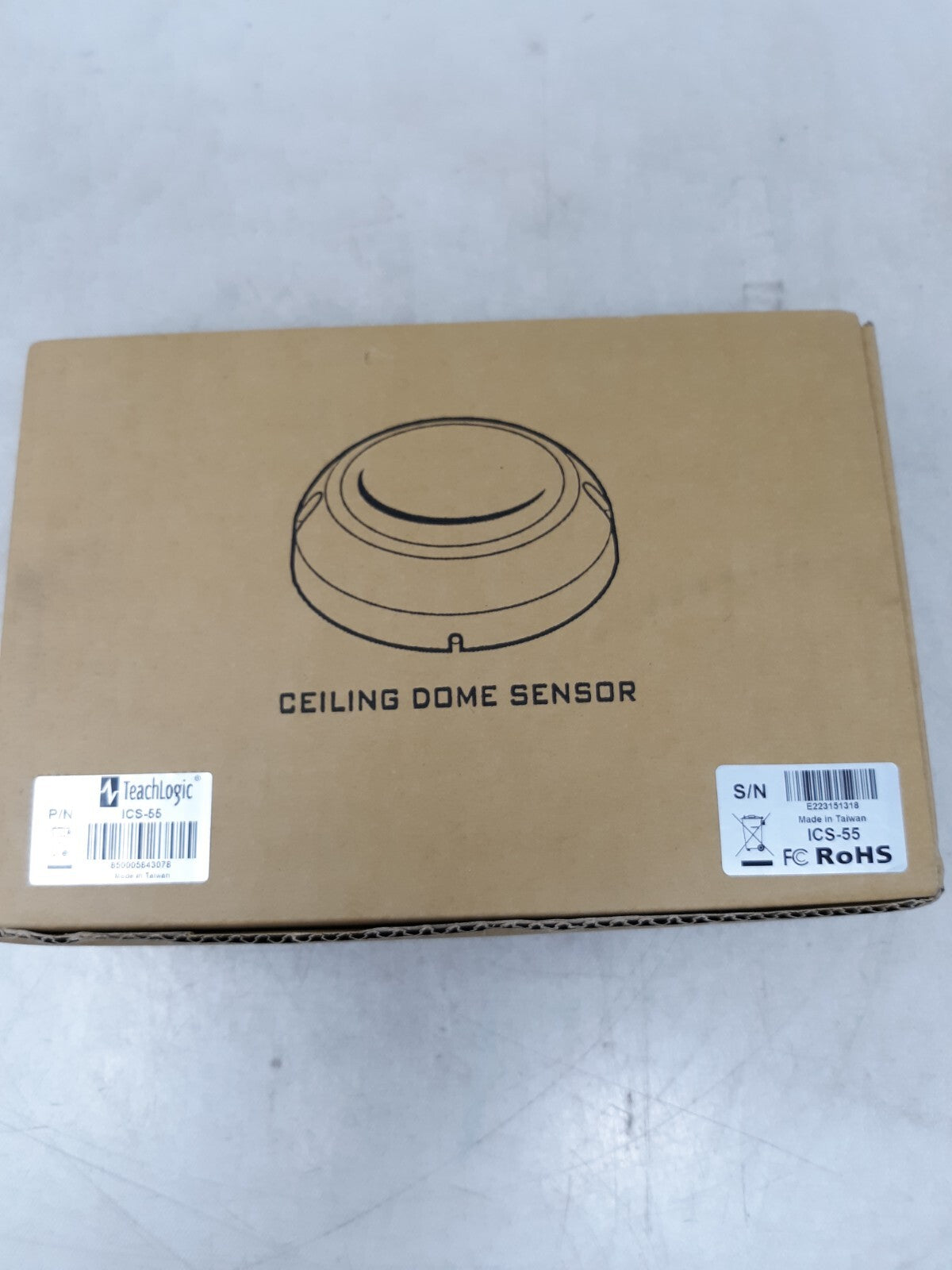 TeachLogic ICS-55 Infrared Ceiling Dome Sensor / Fire Alarm