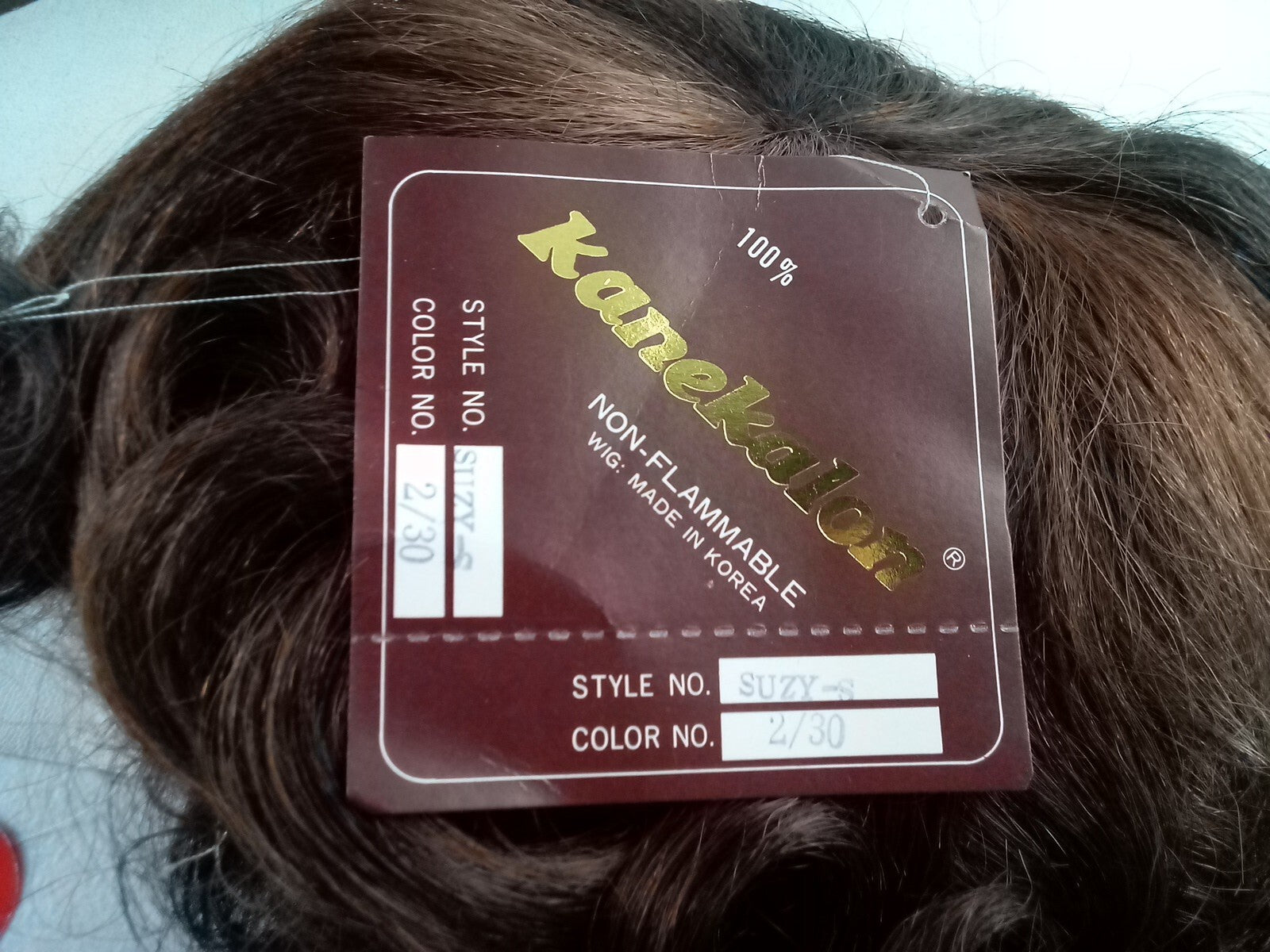 Kanekalon Wig Style: Suzy-S Color 2/30 Medium Auburn