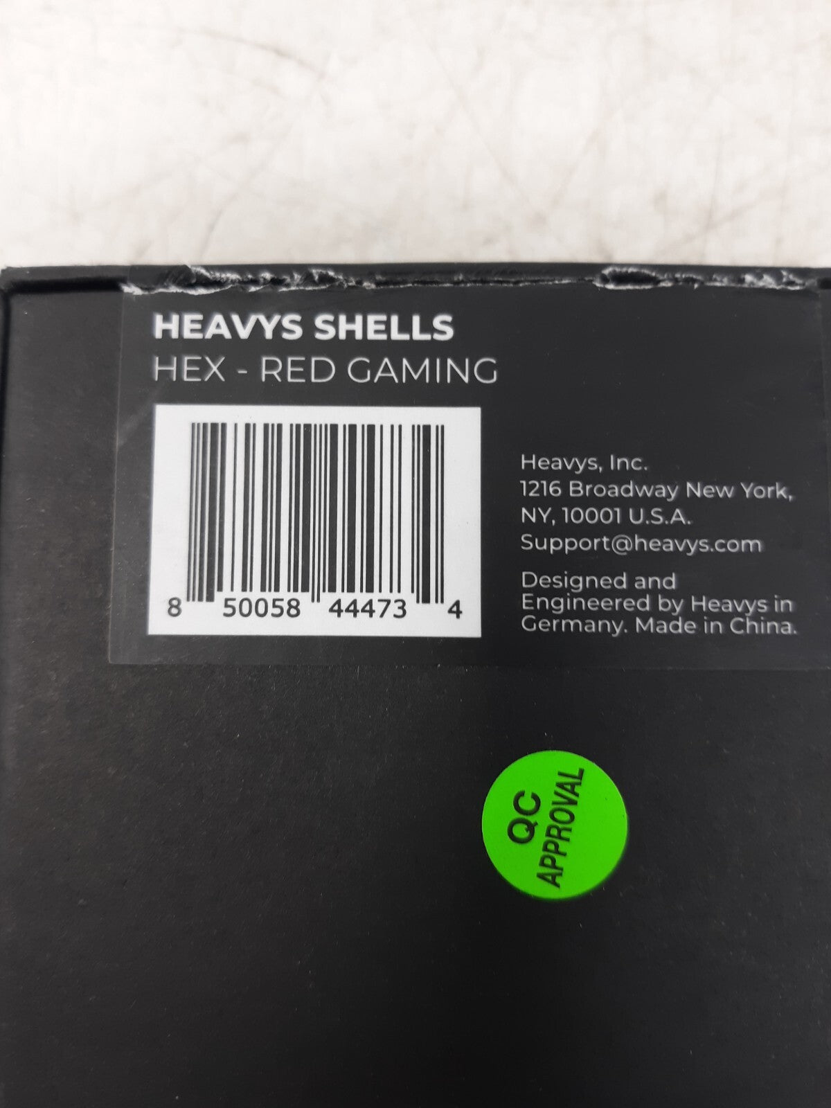 HEAVYS HEX Red Gaming Shells - Custom Magnetic Ear Covers