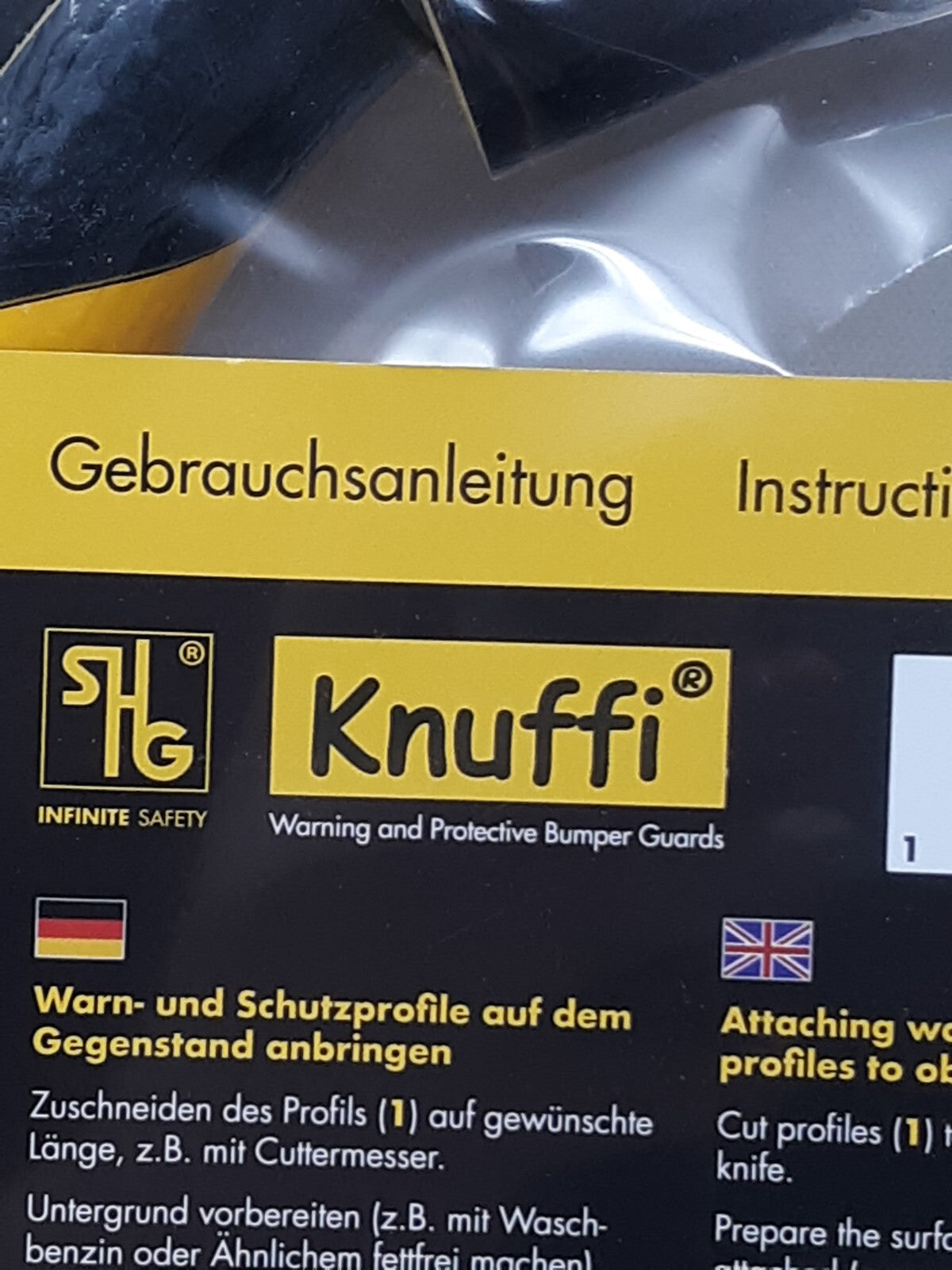 SHG Inifinite Safety Knuffi 60-6710 Rounded Edge Guard 5m YELLOW/BLACK