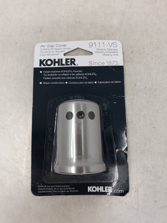 KOHLER K-9111-VS Air Gap Cover with Collar, Vibrant Stainless