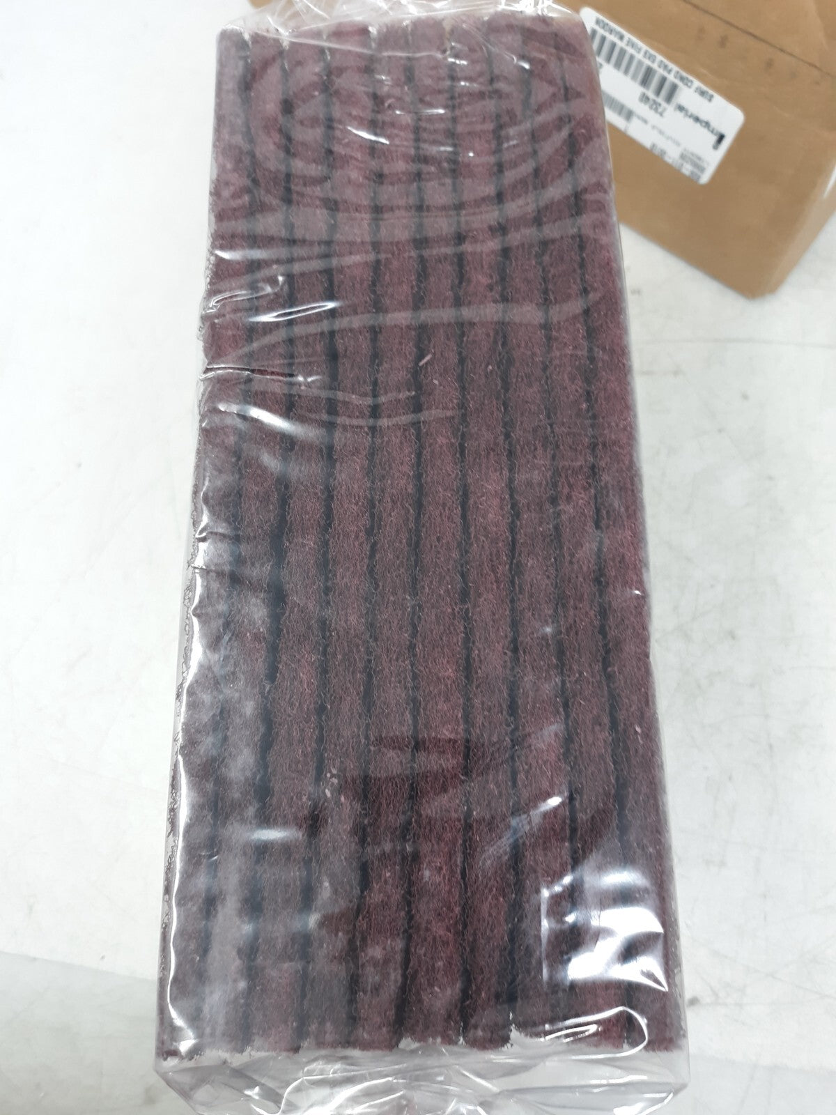 Imperial 73240 6x9 Maroon Surface Conditioning Hand Pads | Fine Grit | Box of 20