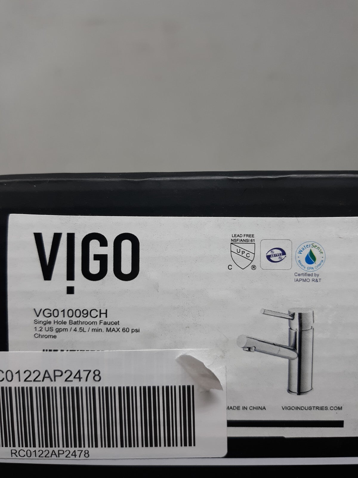 VIGO Noma Single Hole Single-Handle Bathroom Faucet in Chrome VG01009CH