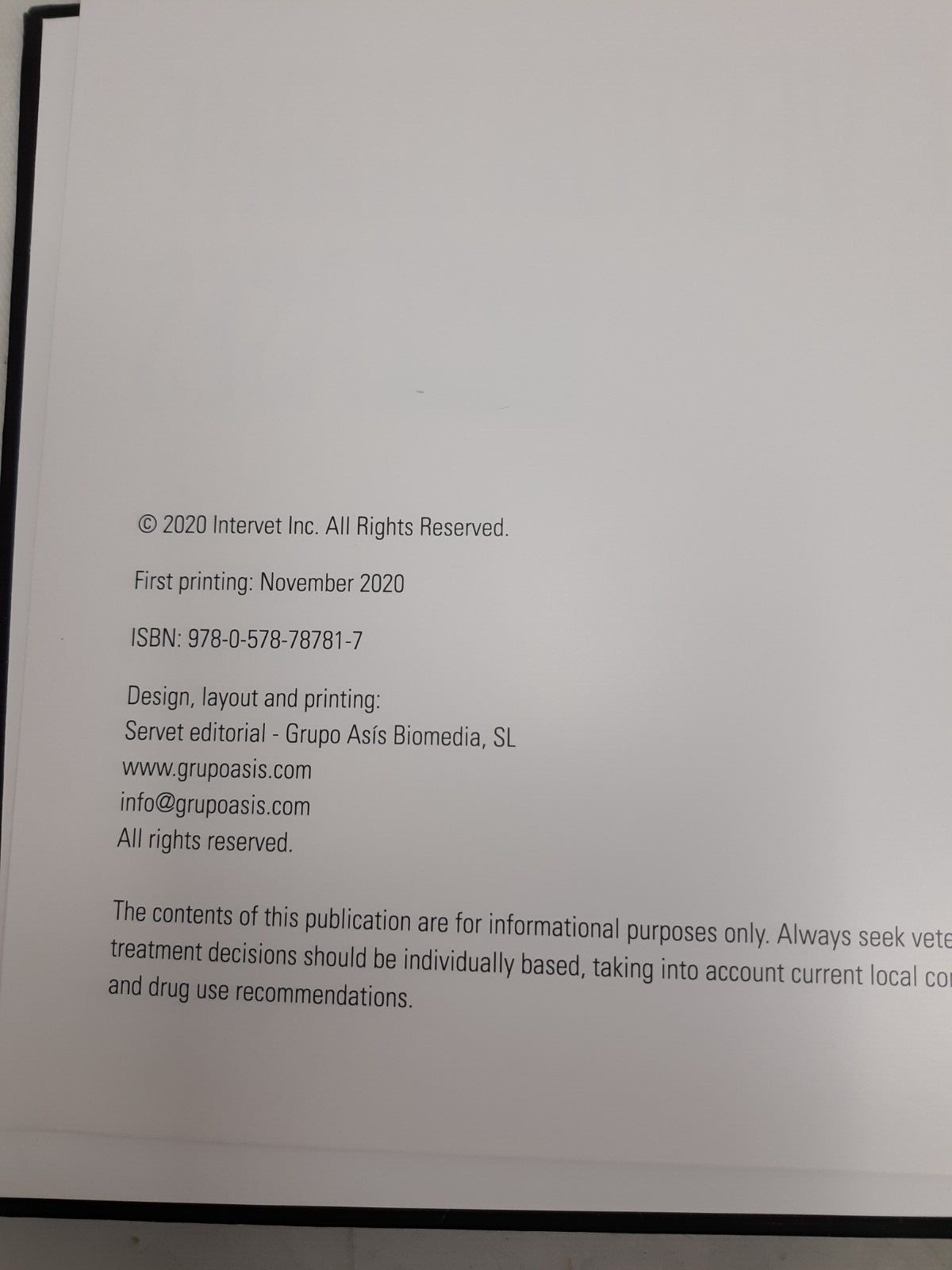 Merck Animal Health Canine Vector Borne Diseases Large Hardcover Book