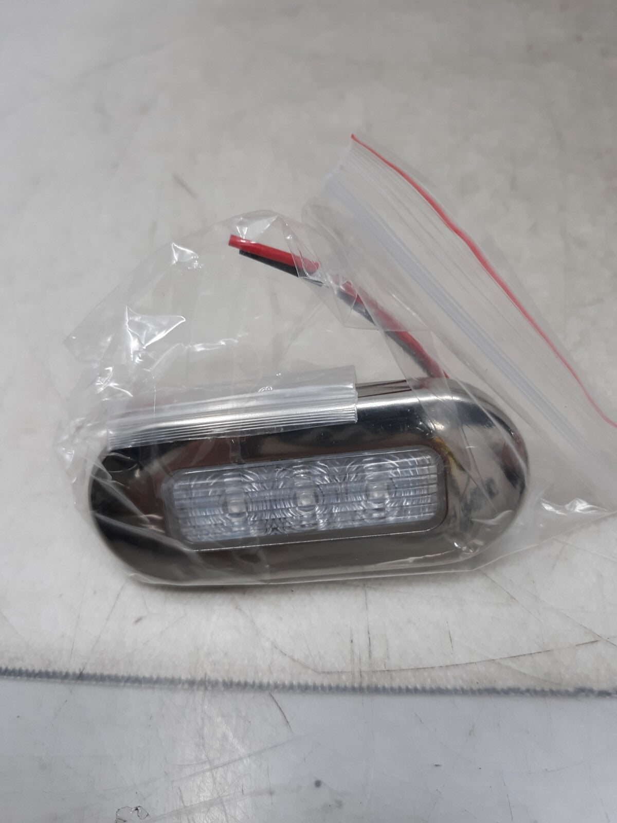 Lot of 12 Blue Round 3" Marine Boat LED Stern Transom Lights