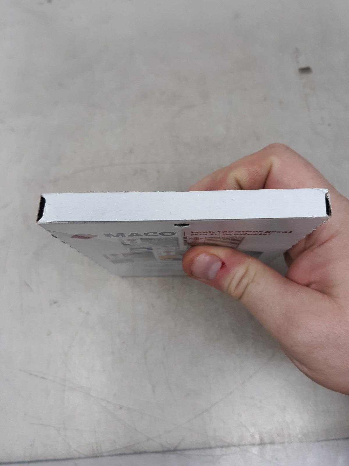 Maco MS-1648 1 x 3" Labels, White Removable, Pack of 250