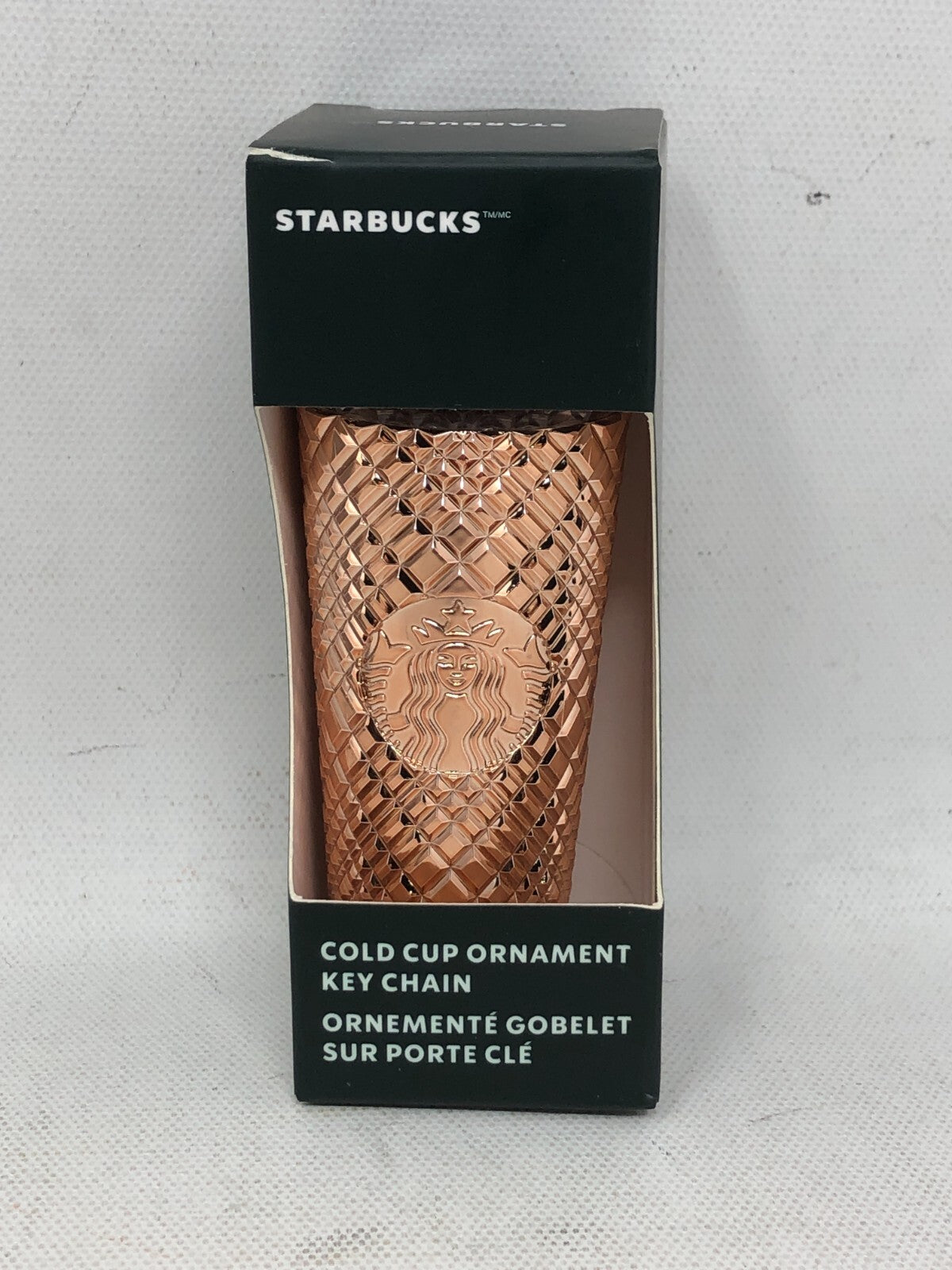 Starbucks Cold Cup Ornament Keychain ~ Lot of 4, Gloss Rose Gold Decoration