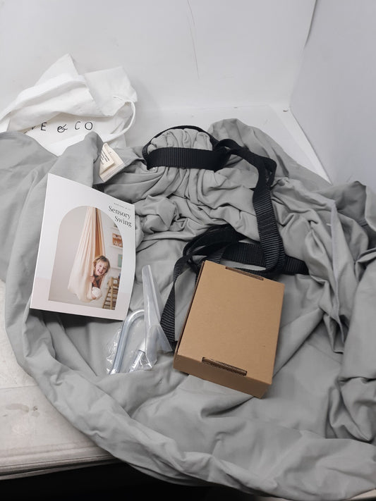 Marlowe & Co Sensory Swing Stone Gray w/ Hardware & Bag for Kids & Adults