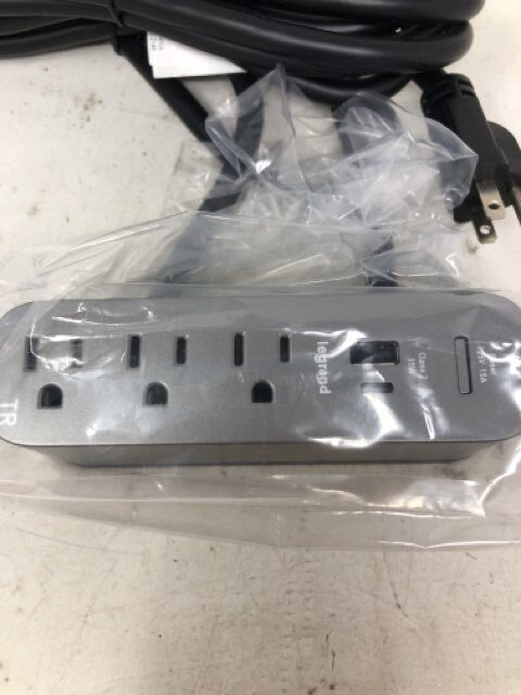 Legrand MDSA10-MG Wiremold ModPower 3-Outlet Primary Unit On Surface Power Strip
