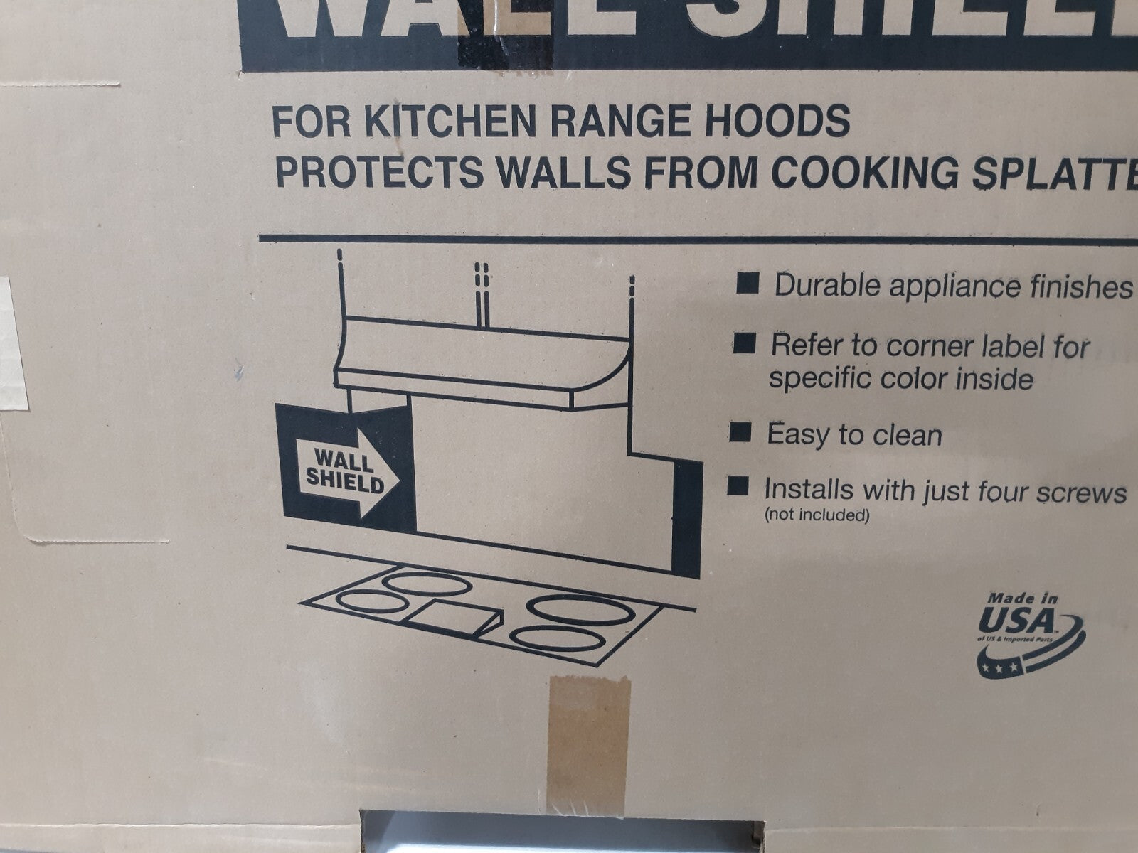 Stainless Steel Kitchen Splash Plate 30 X 24 Range Hood Pre Drilled Screw Holes