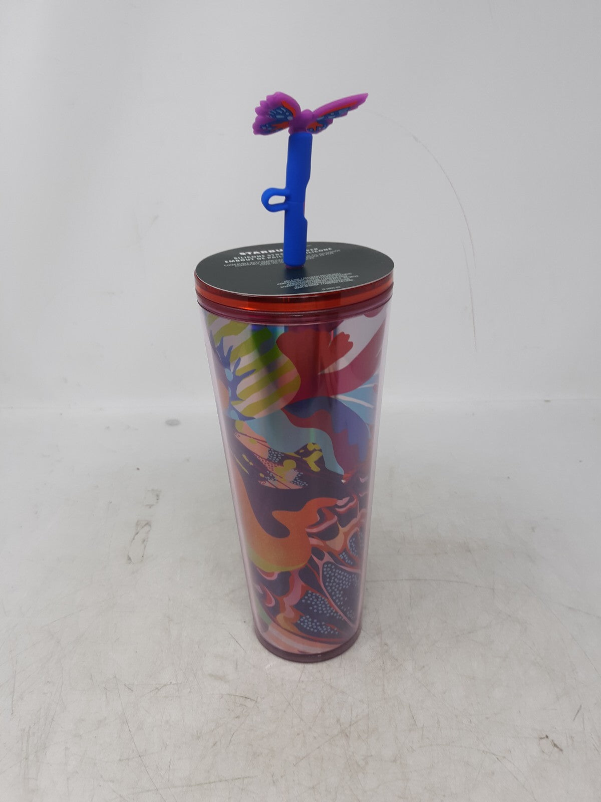 Starbucks 24oz Cold Cup Butterfly Straw Topper Spring 2024 Limited Edition