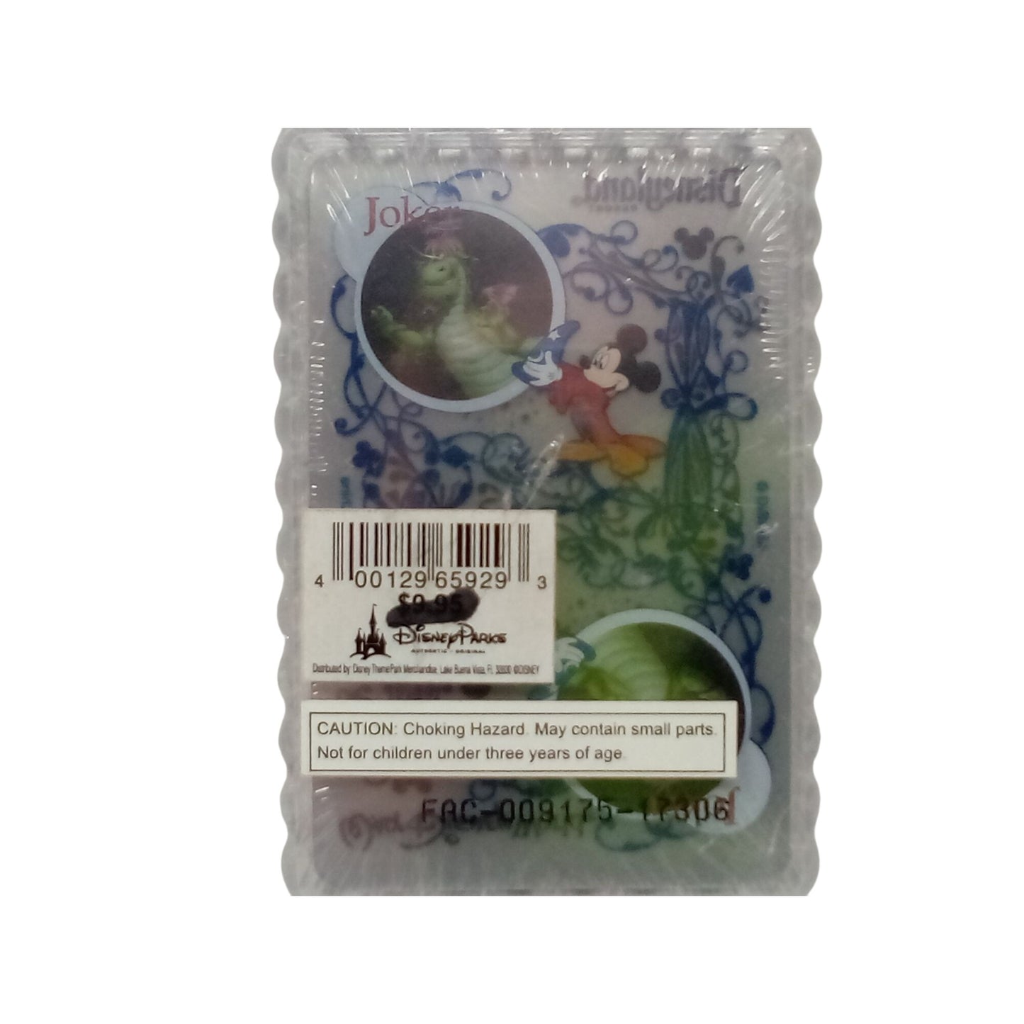 Walt Disney World Disneyland Translucent Exclusive playing cards set