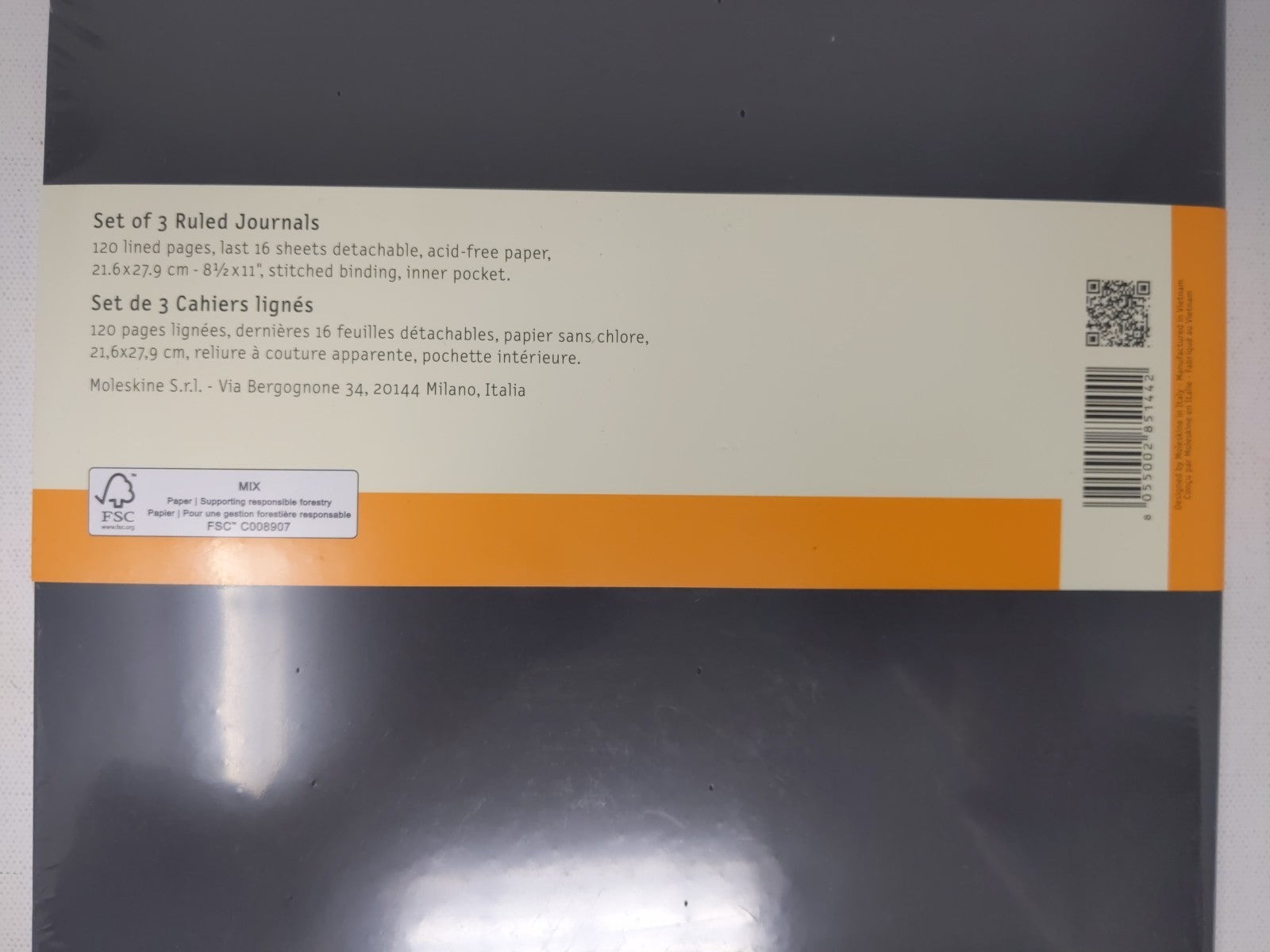 Moleskin Legendary Notebooks (SET OF 3 DEAL) XXL (8.5" x 11") Ruled/Lined