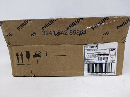 Case of 10 Philips 75 W Replacement LED Bulbs - 8 Watt, 600 Lumen