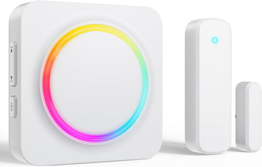 Door Chime Wireless Door Open Contact Sensor Alarm with 600 FT Range