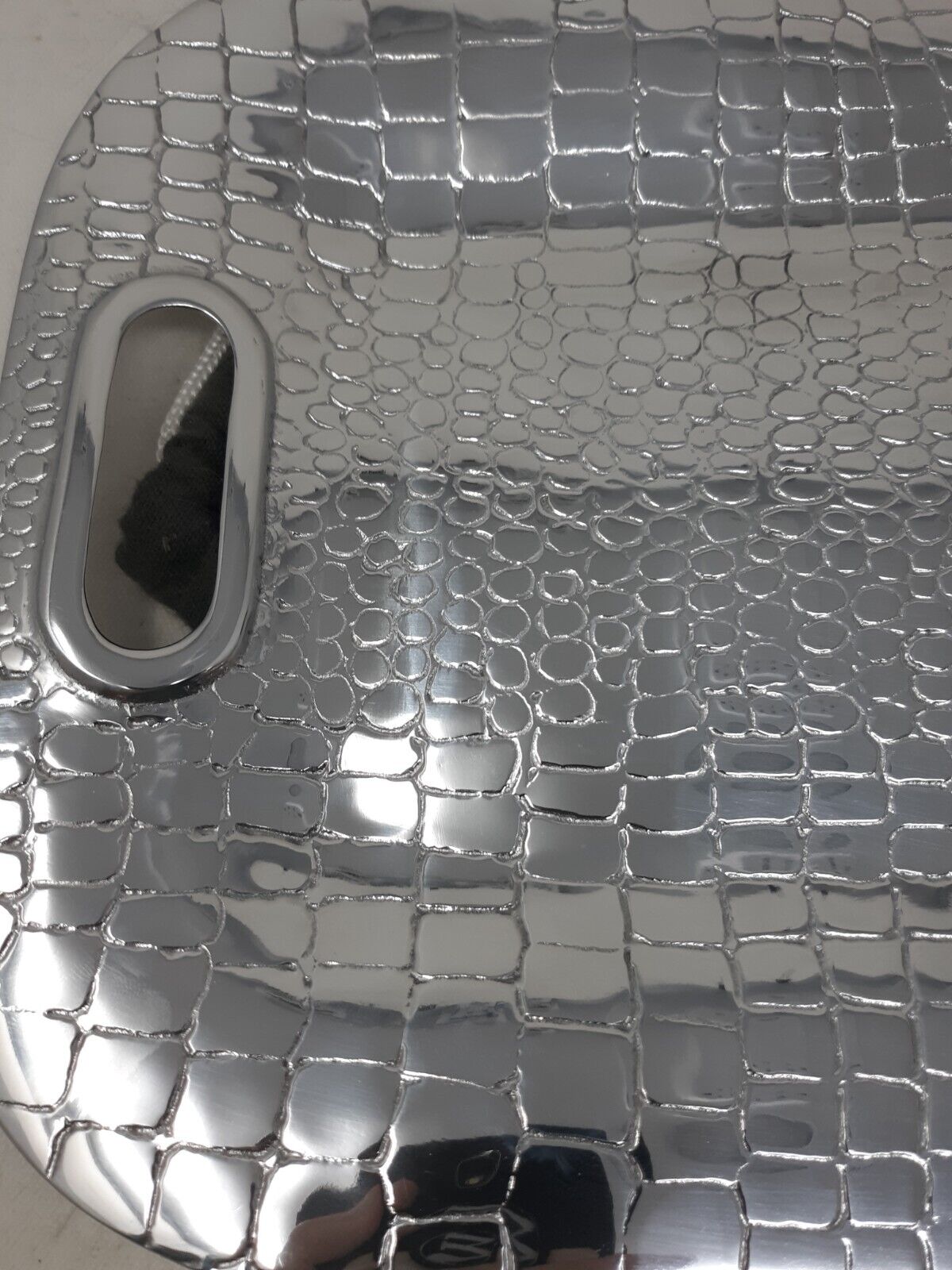 Beatriz Ball Croc Long Rectangular Tray with Handles