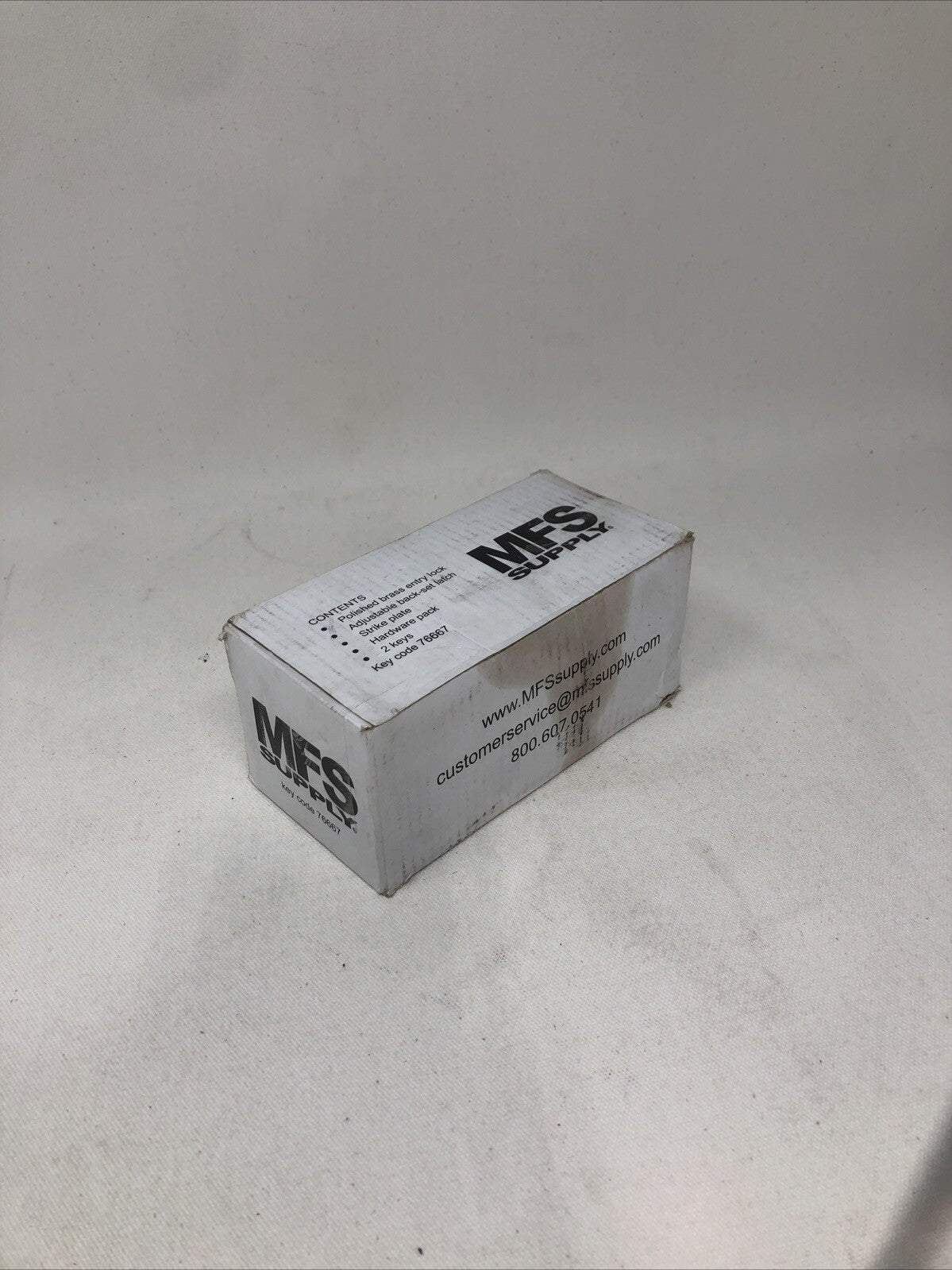 *NEW* MFS Supply Polished Brass Deadbolt- Keycode 76667