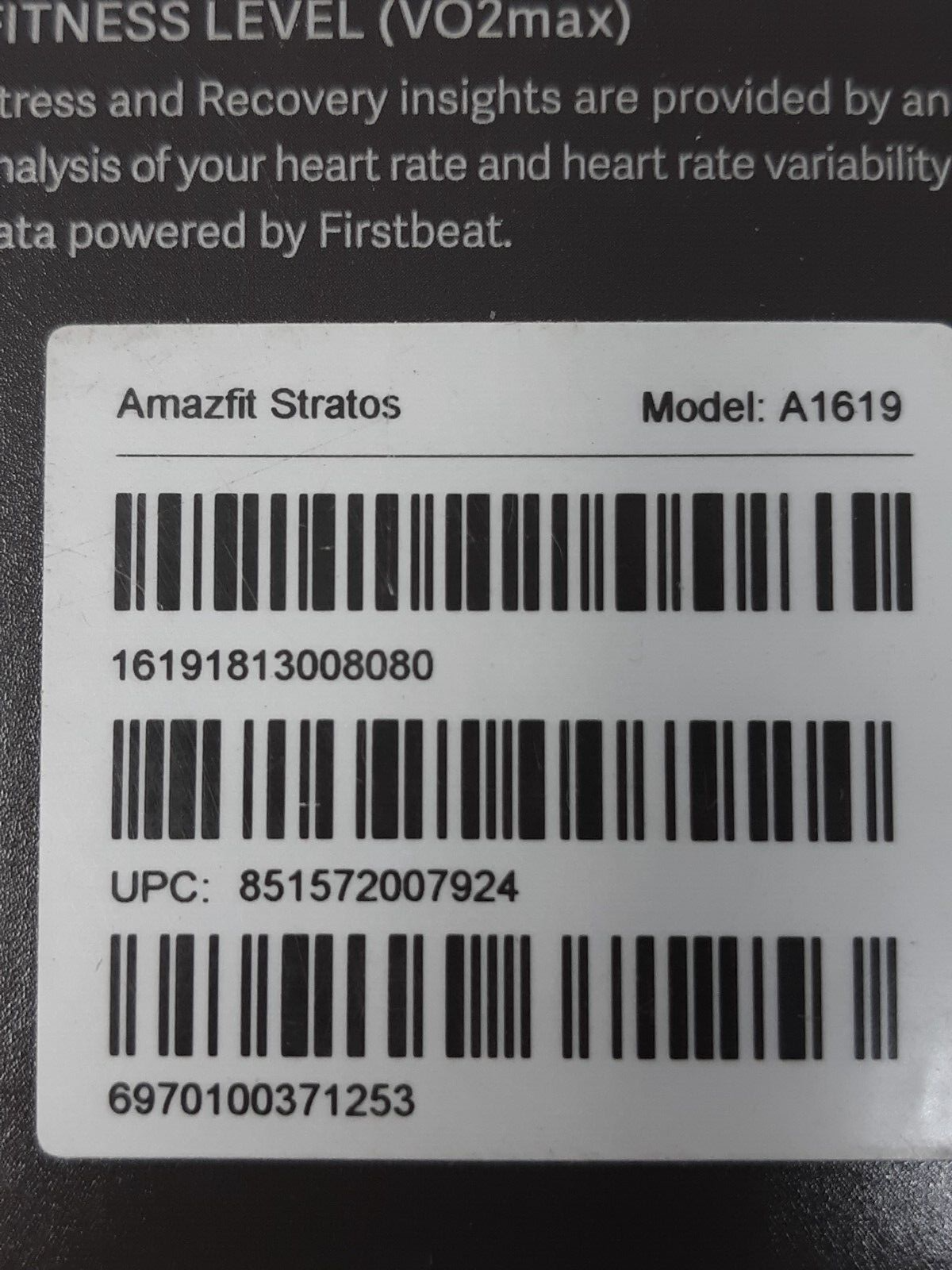 Amazfit Stratos  Smartwatch A1619