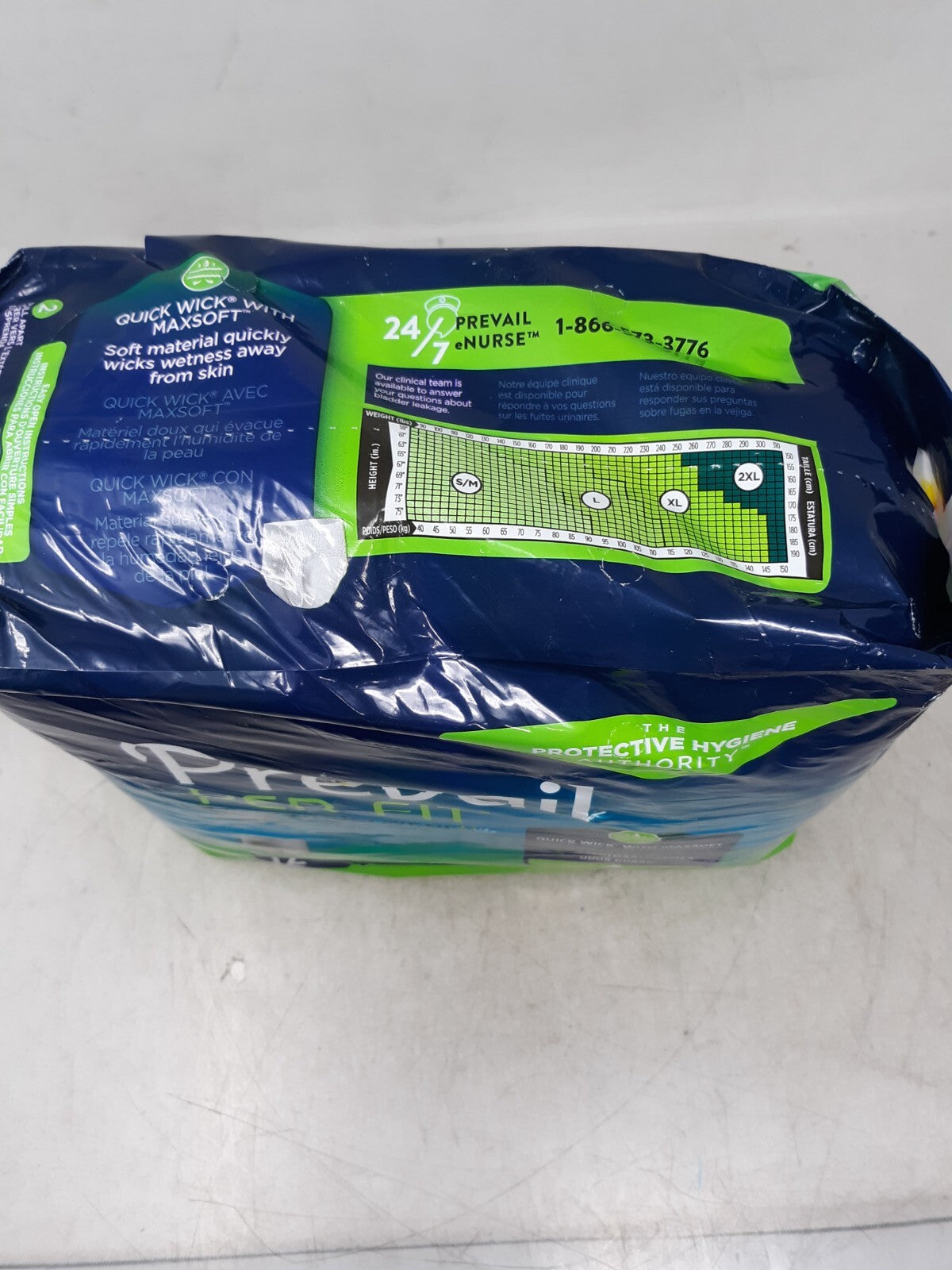 Prevail Per-Fit Daily Underwear Adult Diaper Men & Women XXL - 12 Count - PF-517