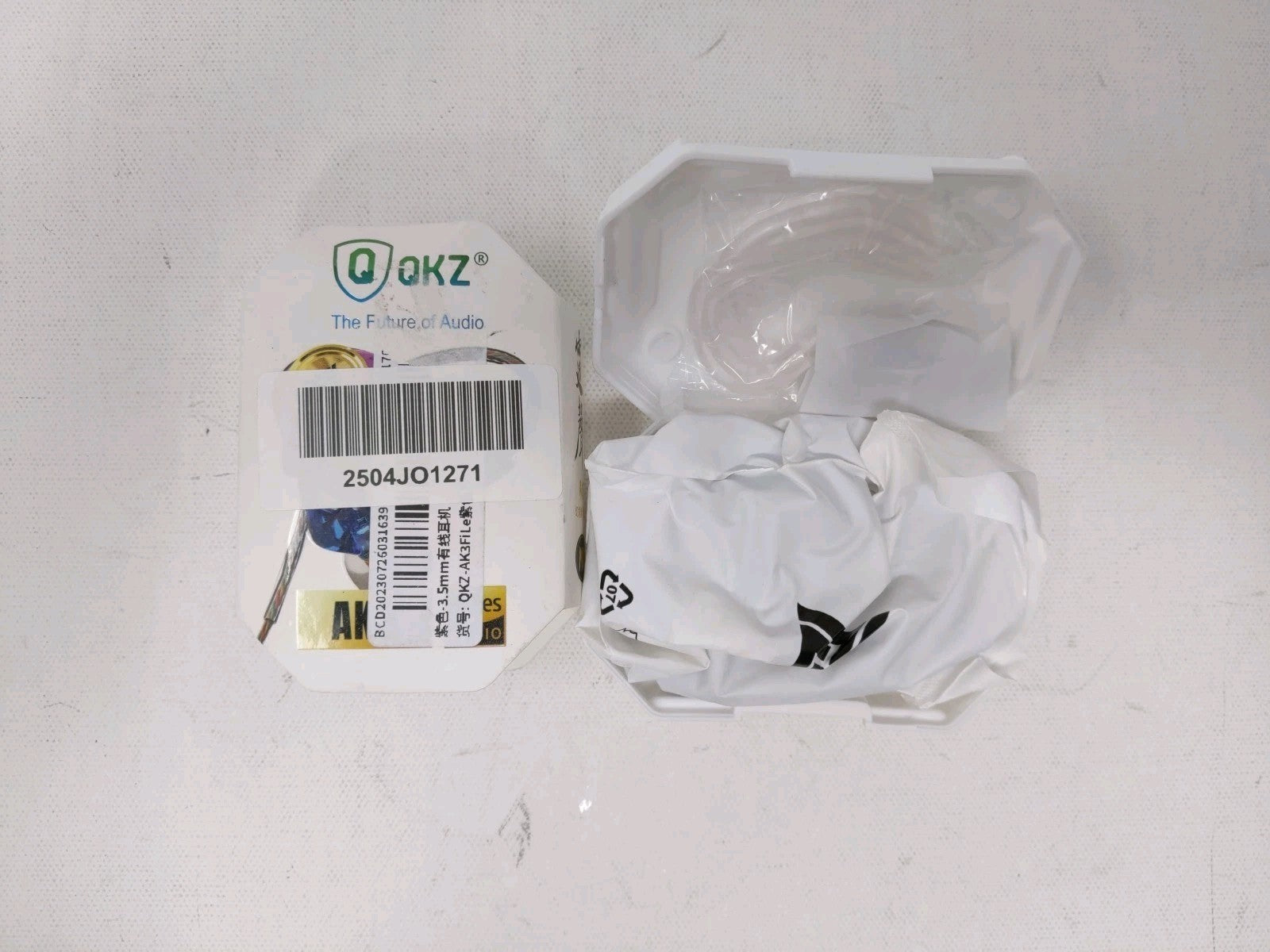 QKZ AK3 Corded and Looped Earbuds Great for Gaming Purple