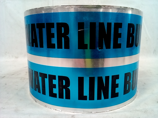 Christy's Marking Products Caution Water Line Buried Below Tape 6in x 1000ft
