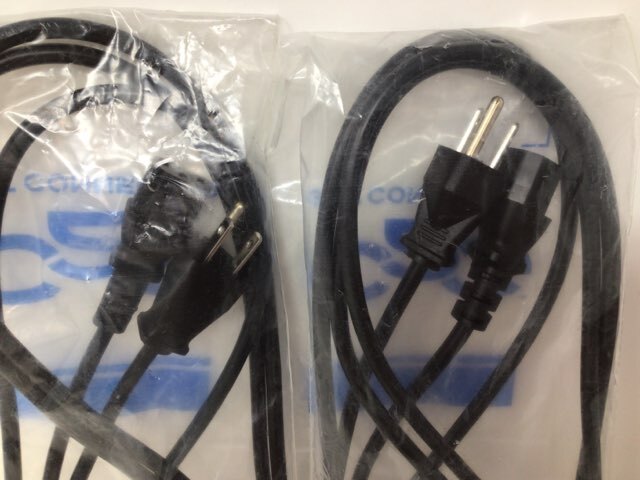 C2G 10ft 18 AWG Universal Power Cord NEMA 5-15P to IEC320C13 Black Pack of 2