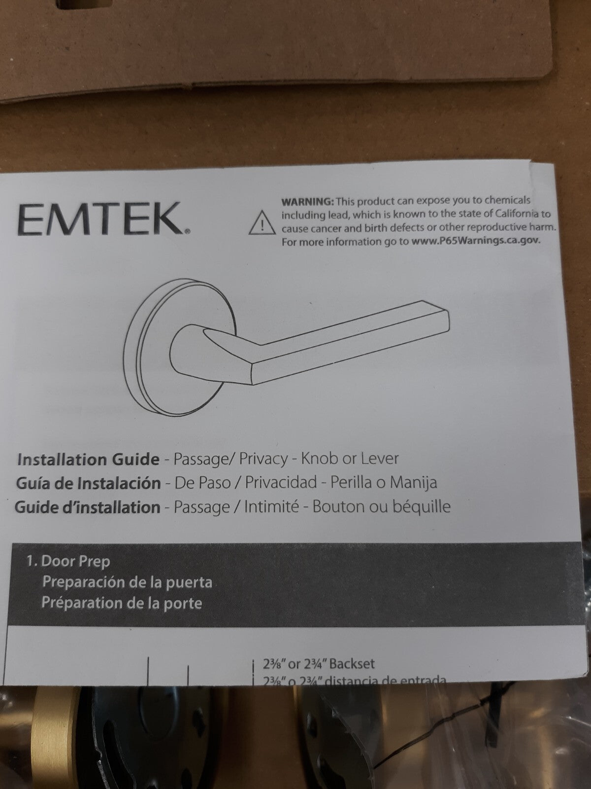 Emtek 5059MYLUS4 Myles Lever Dummy Door Handle with Disk Rosette – Satin Brass