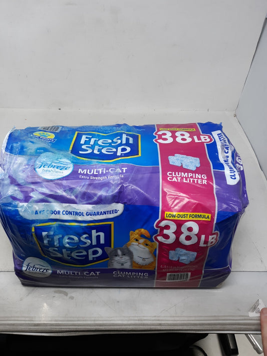 Fresh Step Multi-Cat Scented Clumping Cat Litter with the Power of Febreze