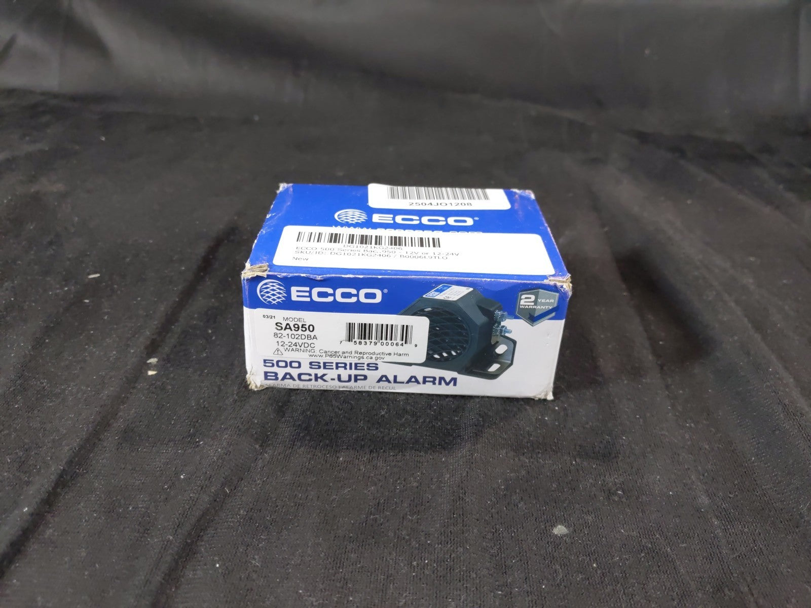 Ecco Electronic Model SA950 500 Series Backup Alarm 12V or 12-24V 82-102DBA