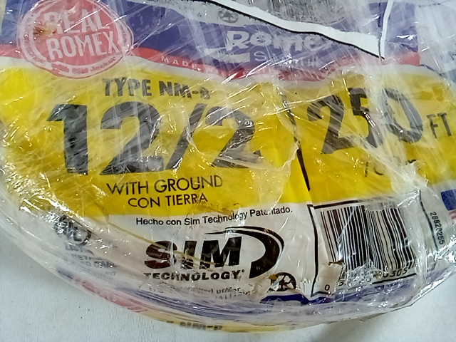 Southwire 28828255 250' 12-2 NMW/G Wire 12 AWG Yellow E18679