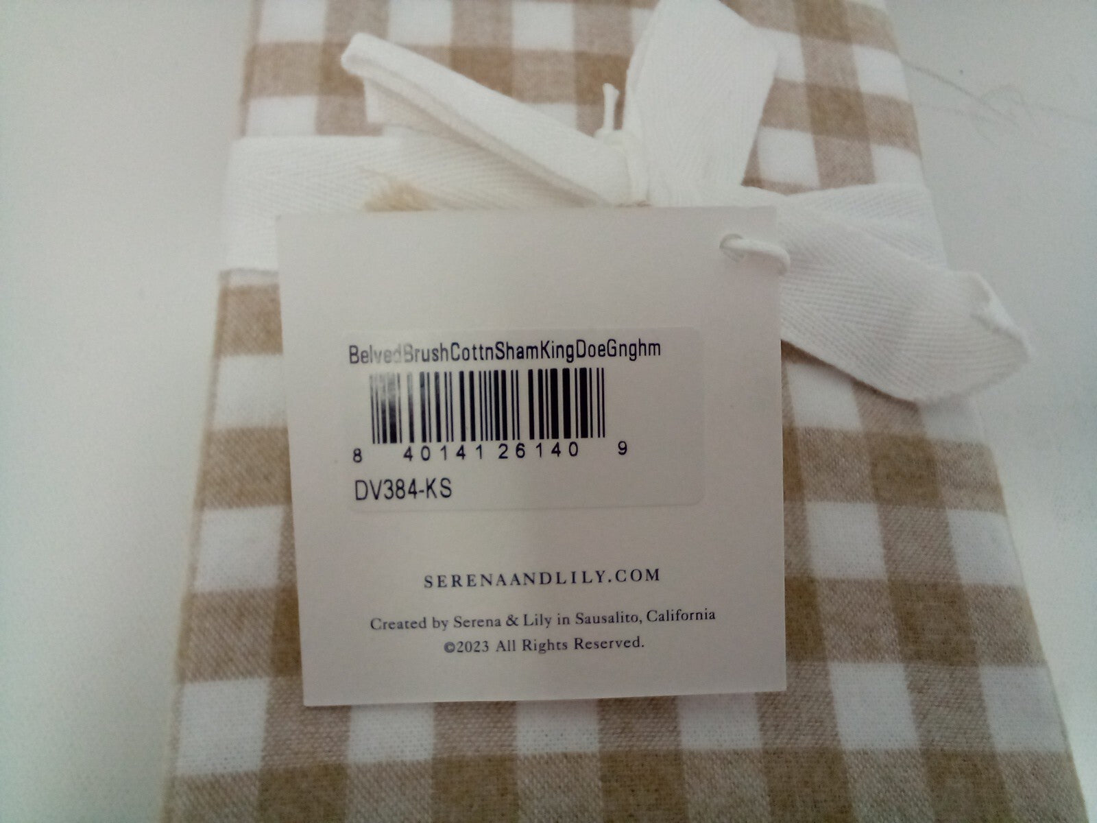 Serena & Lily Belvedere Flannel Shams, Cotton, Size King