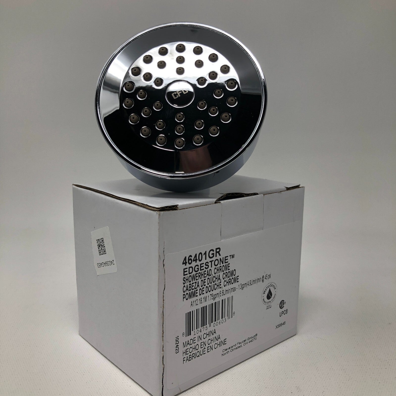 Edgestone Round Showerhead - Chrome