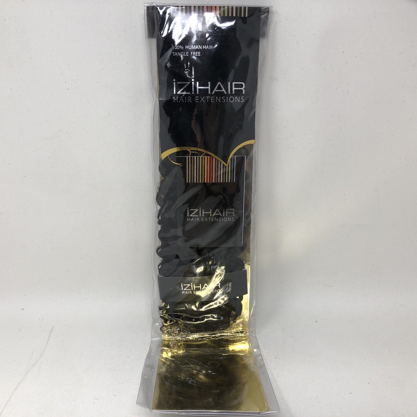 izihair  Clip hair extensions 100% human hair tangle free HZB-5219 Curly 18in 2#