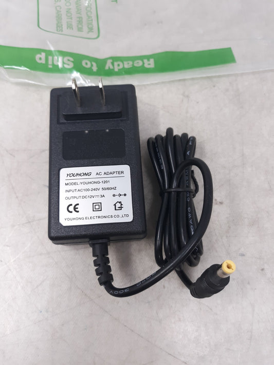 Youhong AC Adapter Model YOUHONG-1201 12V 3A