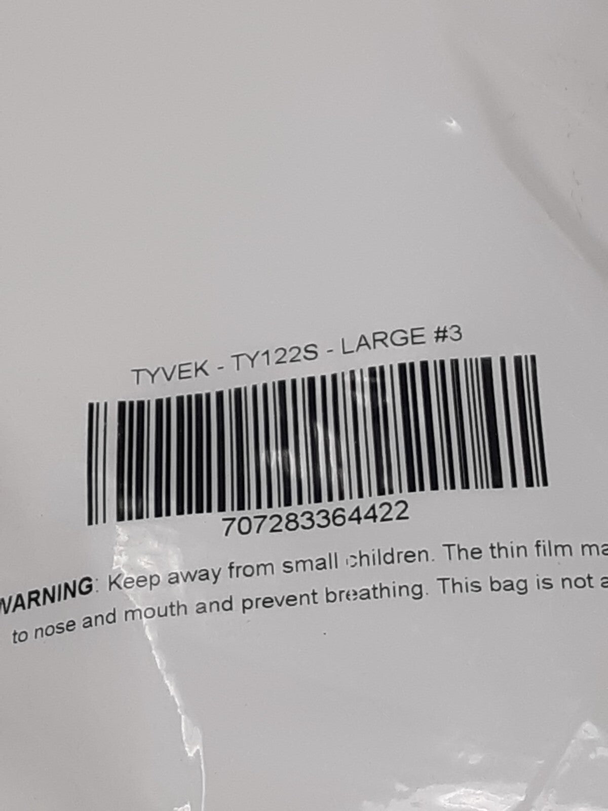 Dupont TY122S Tyvek Coverall Bunny Suit Hood and Booties Size L