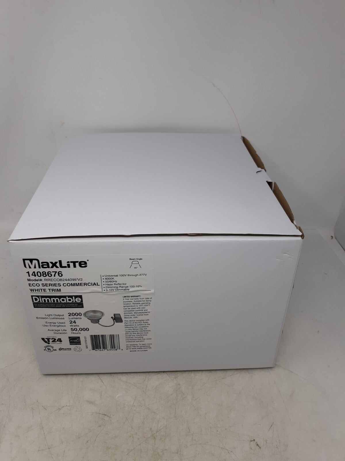 MaxLite 1408676 Commercial Fixture RRECO82440W/V2
