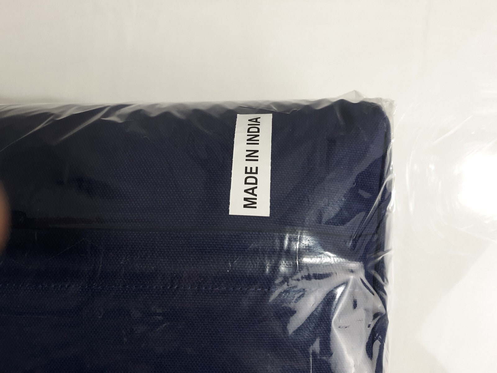 Yoga Bolster Rectangular Meditation Pillow 25" x 3" x 6" - Dark Blue