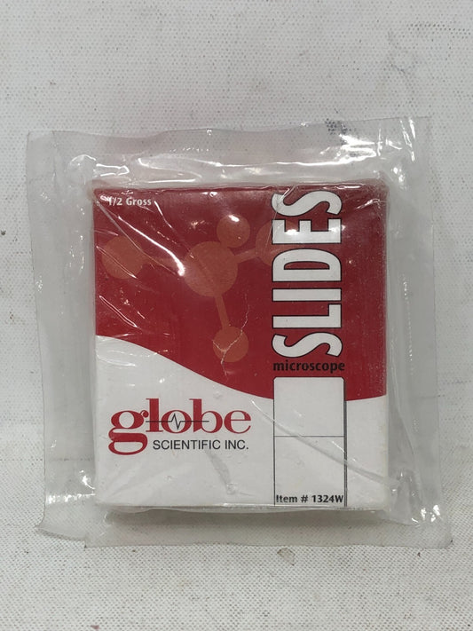 Globe Scientific Inc. Microscope Slides ~ 72-Pack 1/2 Gross Frosted White, 1324W