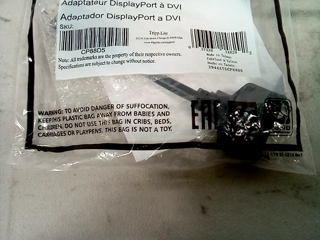 TRIPP LITE P134-000 DisplayPort to DVI 6