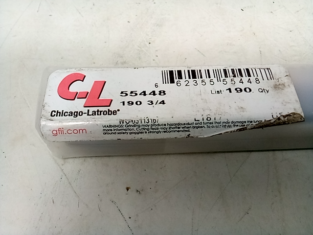 118Â° Silver & Deming Drill with 1/2 Reduced Shank Chicago-Latrobe 190 Steam O