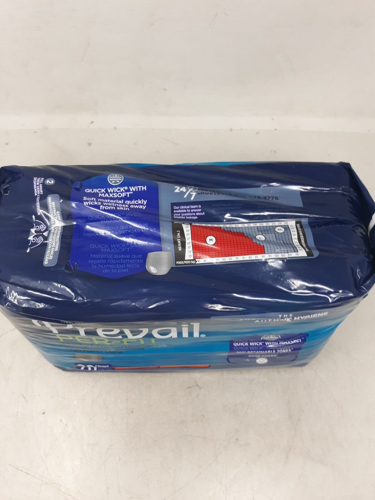 Prevail Per-Fit Protective Incontinence Underwear Extra Absorbency (PFM-512)